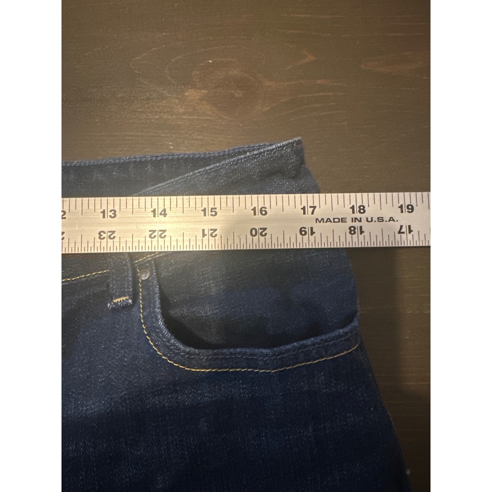 Levis Mid Rise Skinny‎ Jeans Dark Wash Indigo Denim 5-Pocket 14M - Picture 7 of 10